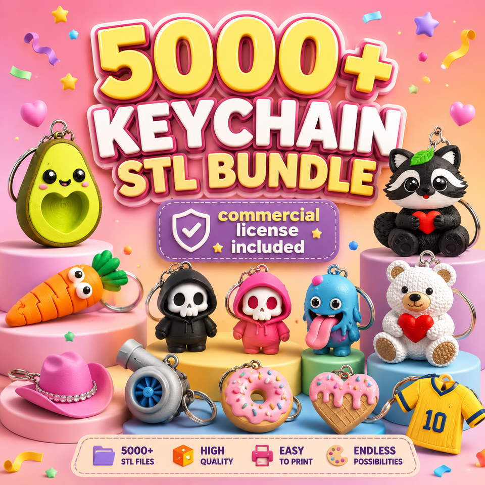5000+ Keychain STL Bundle - main product image