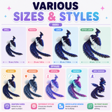 Articulated Phoenix 3D model scaling and style previews