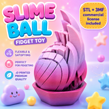 Slime Ball Fidget Toy STL and 3MF - featured digital download image