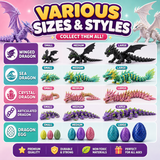 Dragon fantasy model categories and example sizes for 3D printing