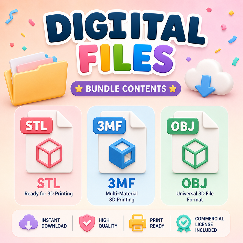 4000+ Useful STL and Toy Bundle | 3D Printable Gadgets, Organizers, Fidgets and Toys | Ready-to-Print Digital Files